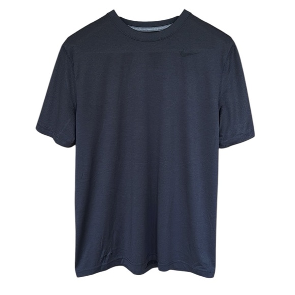 Nike DRI-Fit Women’s Short Sleeve Grey Workout Gym Running Loose Fitted Shirt - Picture 1 of 7